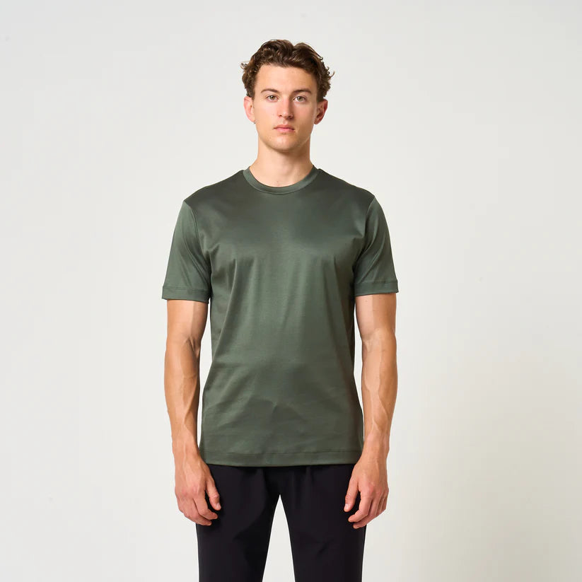 Loiano Egyptian Cotton T-Shirt - Dark Green